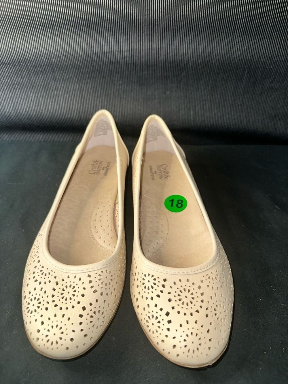No.18 Croft & Barrow Baritone Ice Women's Perforated Ballet Flats